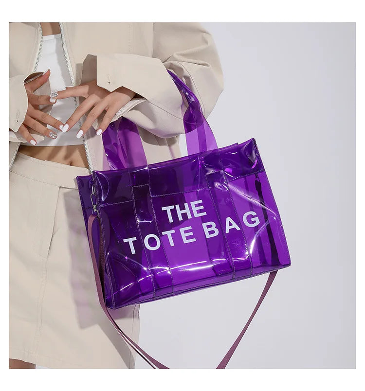 Transparent Tote – Trendy, Spacious & Designer-Inspired