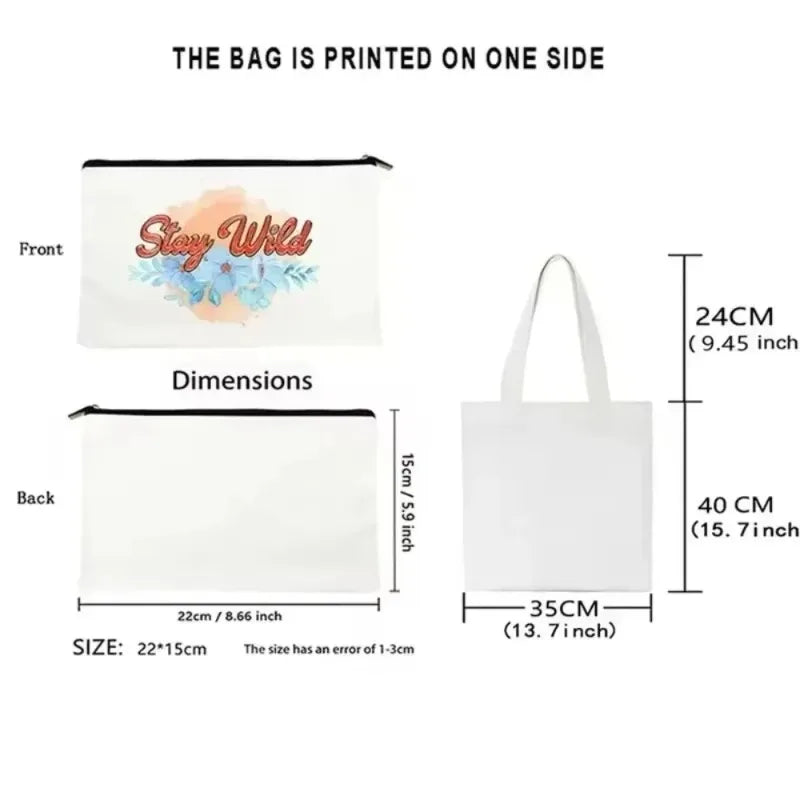 Floral Graffiti Canvas Tote – Bold, Stylish & Street-Ready