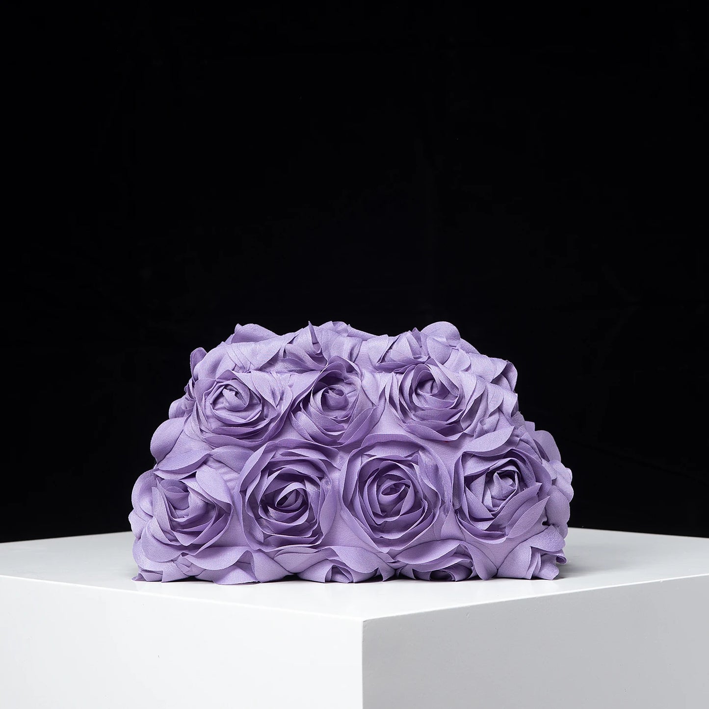 Elegant Rose Clutch – Women's Wedding & Party Clip Bag, Perfect Gift with Unique Pattern