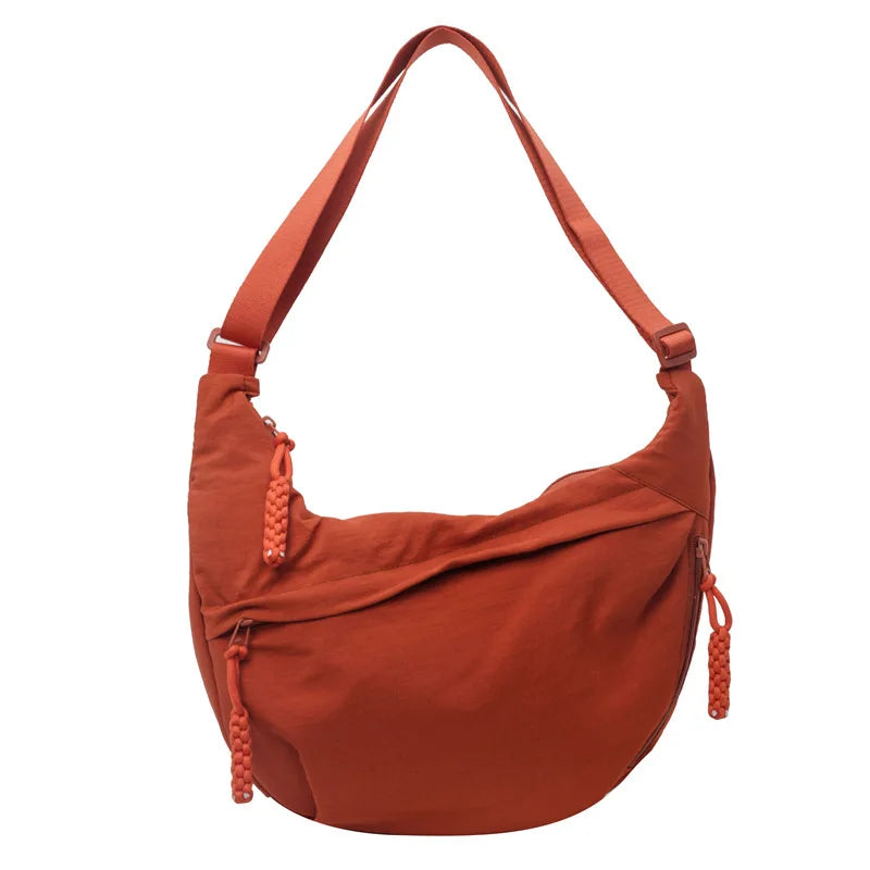Nylon Crossbody Shoulder Hobo Bag