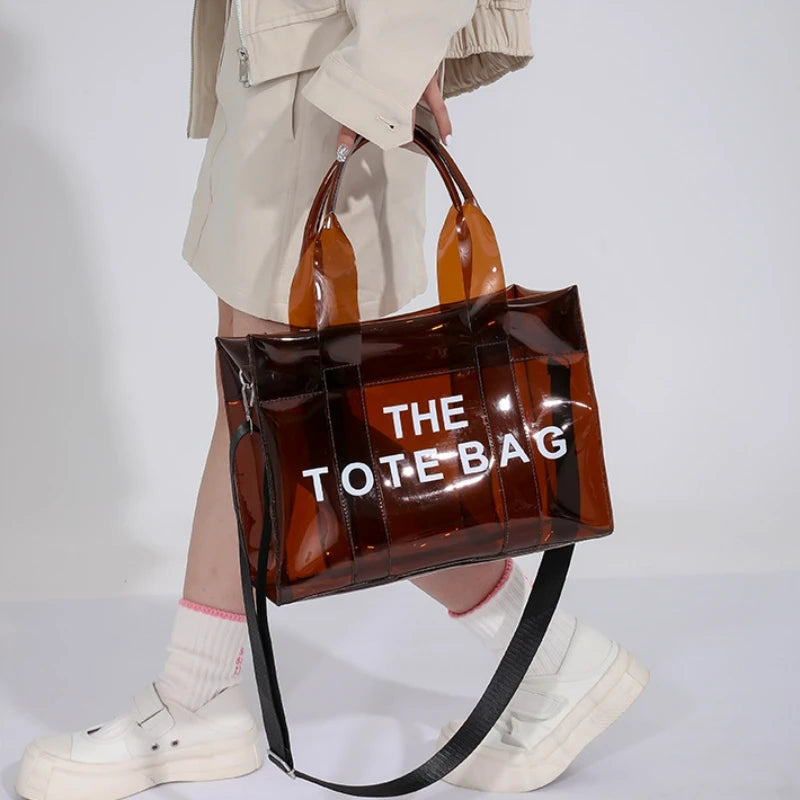 Transparent Tote – Trendy, Spacious & Designer-Inspired