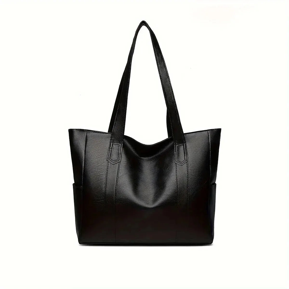 Vintage Vegan Tote Bag – Large Capacity Casual Shoulder Handbag for Women’s Commute