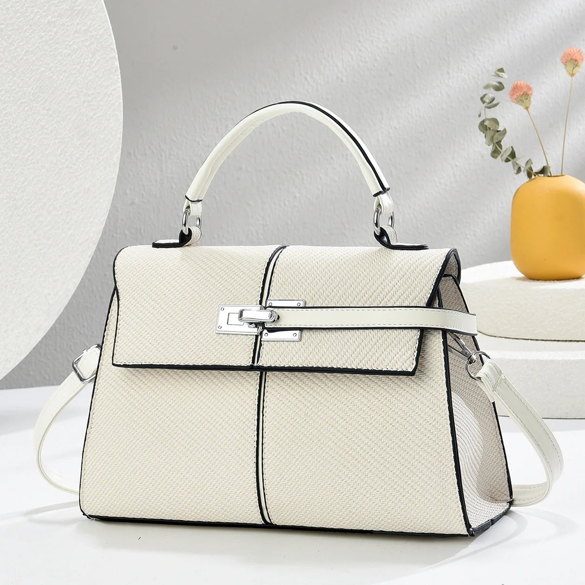 Luxury Leather Handbag – Designer Shoulder & Crossbody Purse for Women