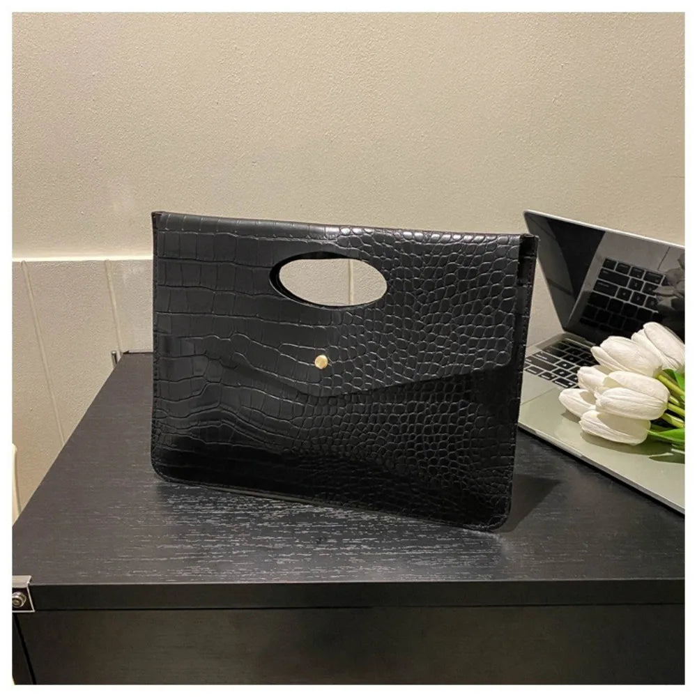 Crocodile Pattern Clutch – Elegant Tote & Handbag for Office, Dinner & Giftin