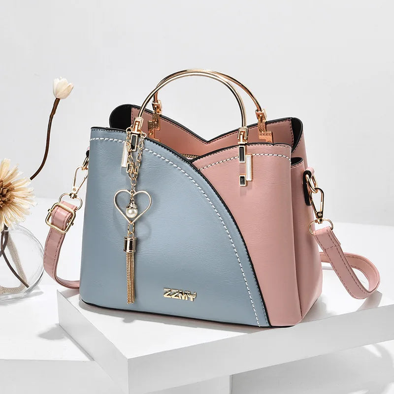 Luxury Crossbody Tote – Casual Elegance with Grid Design