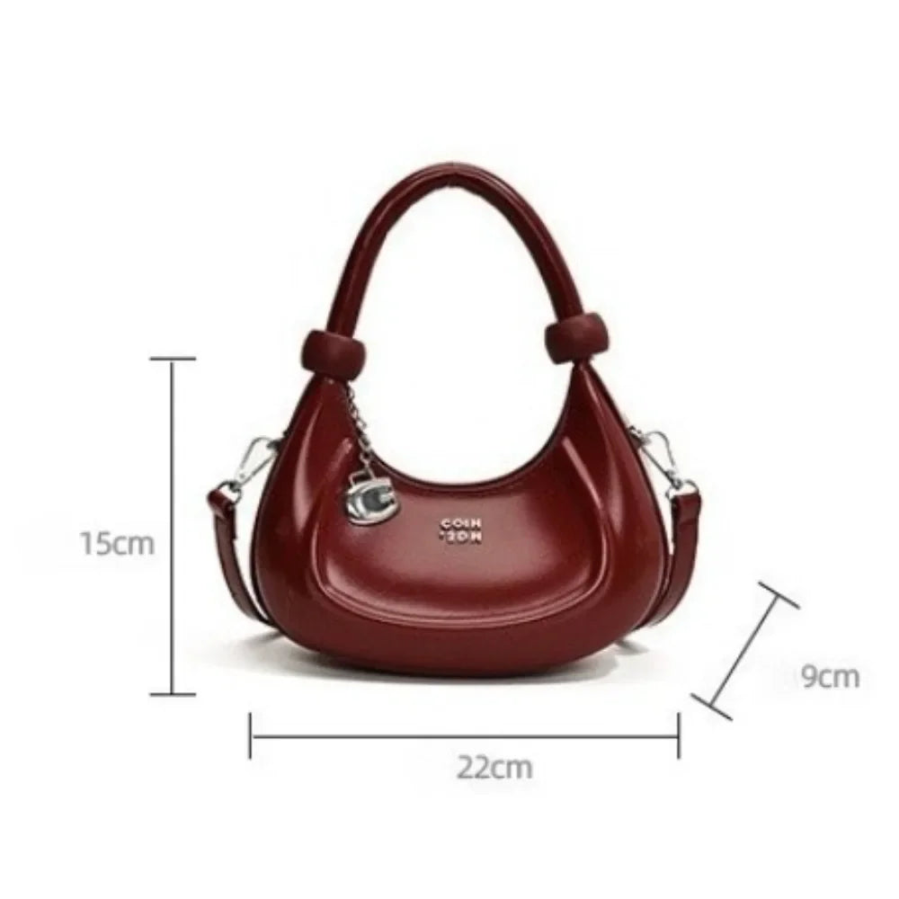 Low-Key Luxury Crescent Bag – High-End Summer Underarm & Shoulder Messenger