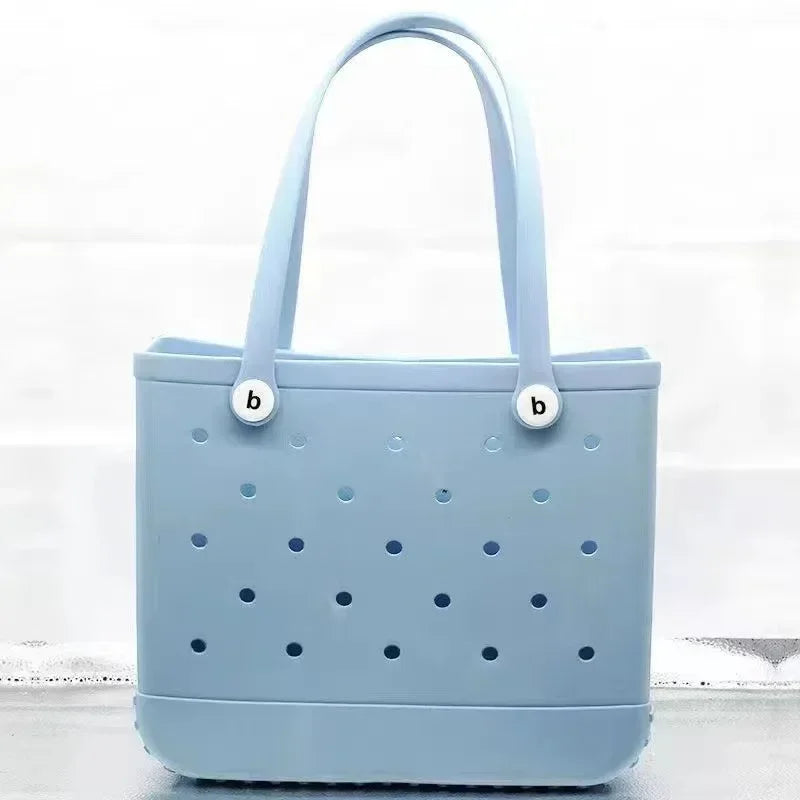 Large EVA Beach Tote – Jelly Style, Summer-Ready & Mom-Friendly