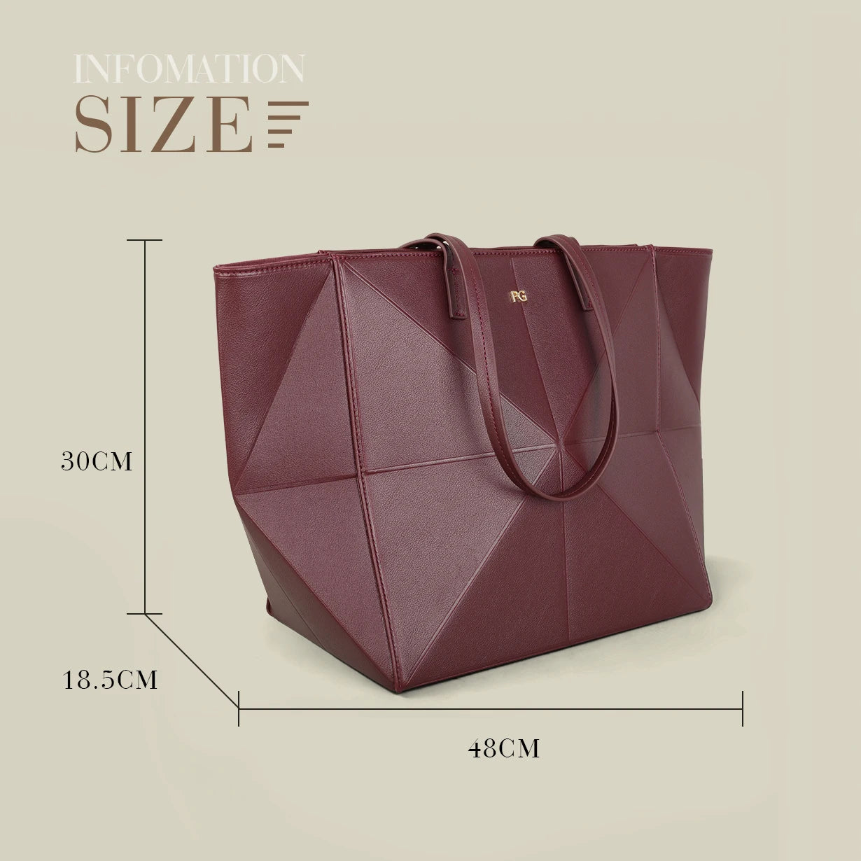 PG Foldable Shoulder Bag – Classic, Simple & Stylish