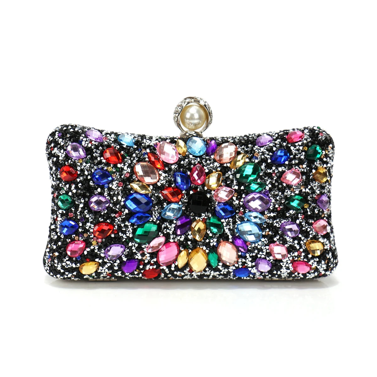 Acrylic Rhinestone Evening Clutch – Glam Party & Wedding Shoulder Bag