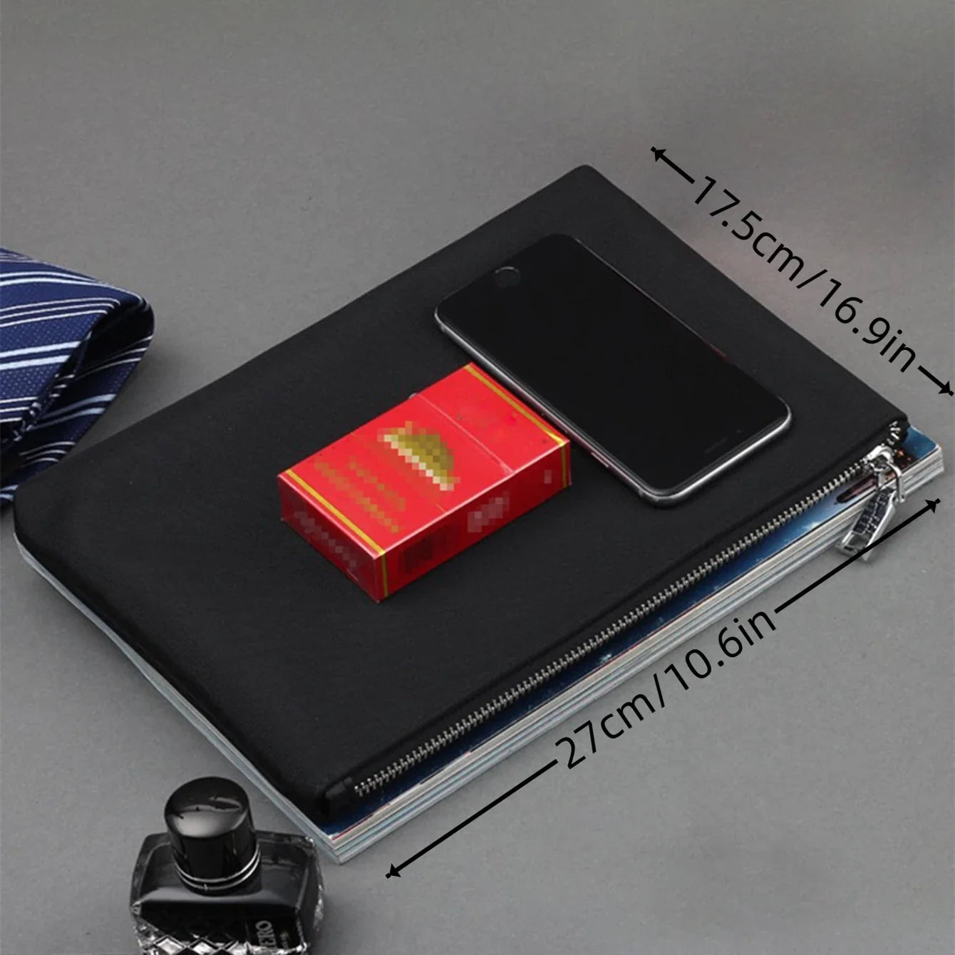 Slim Business Clutch – Men’s Portable Zipper Wristlet Handheld Bag