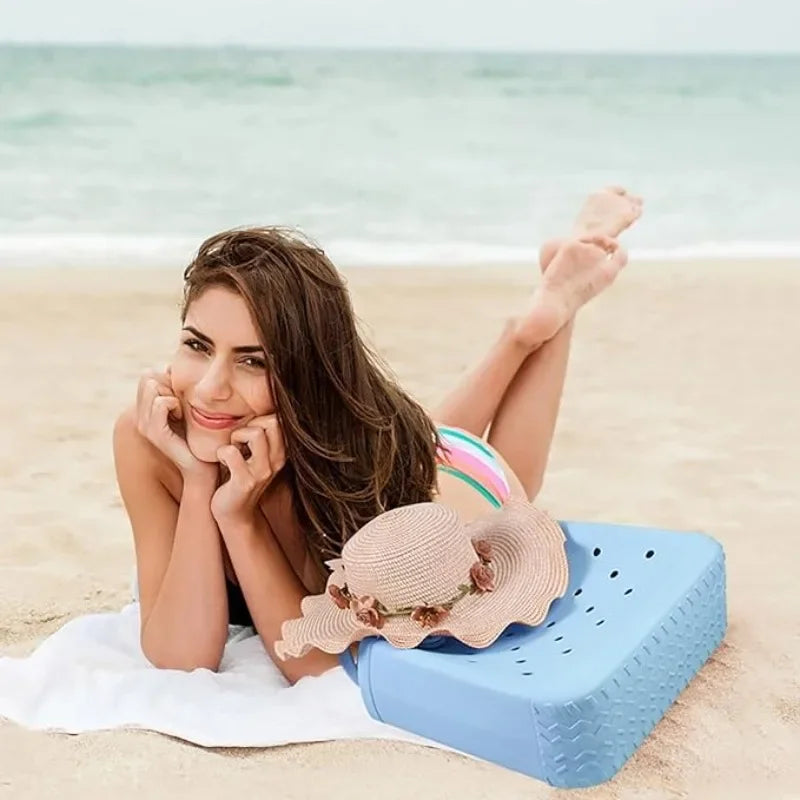 Large EVA Beach Tote – Jelly Style, Summer-Ready & Mom-Friendly