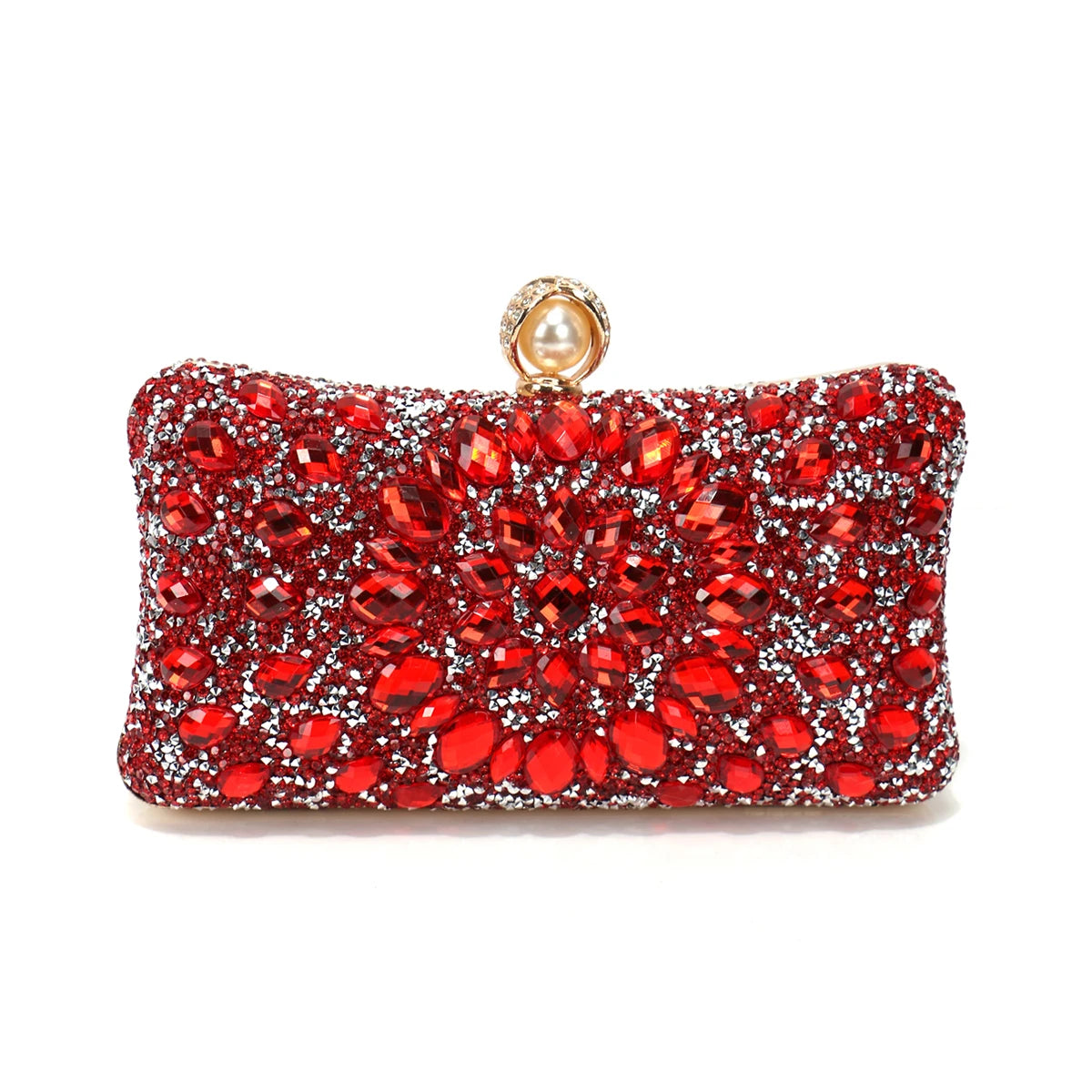 Acrylic Rhinestone Evening Clutch – Glam Party & Wedding Shoulder Bag