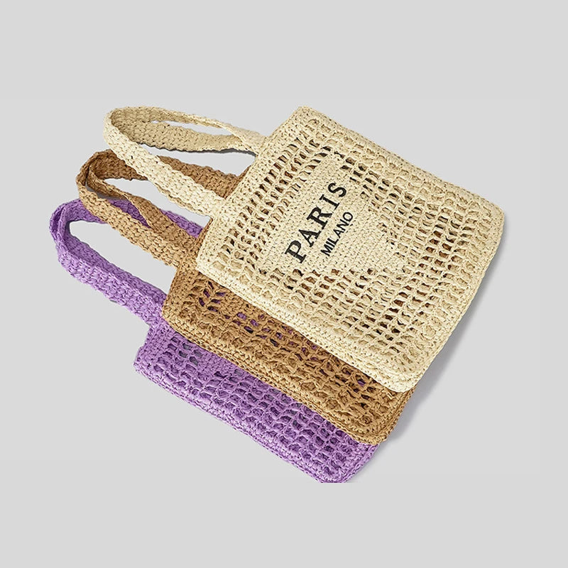 Handwoven Straw Tote – Chic, Spacious & Perfect for Summer