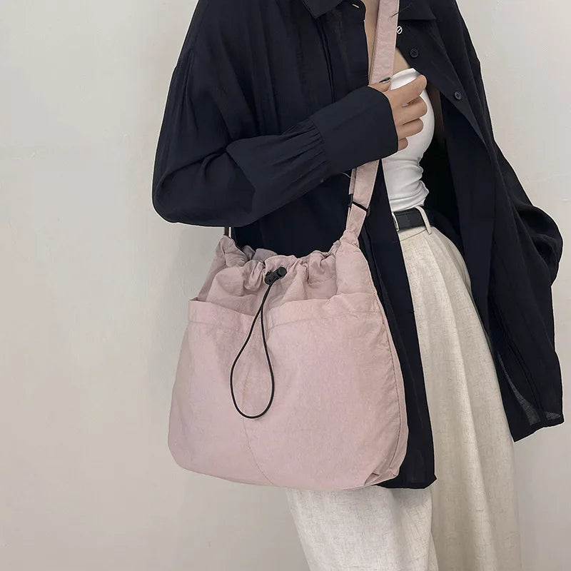 Drawstring Crossbody Hobo