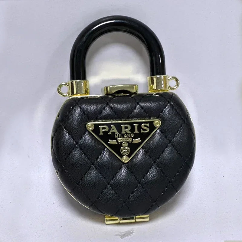 Mini Diamond Texture Handbag – Retro Chic Shoulder Bag for Daily Outings & Dates