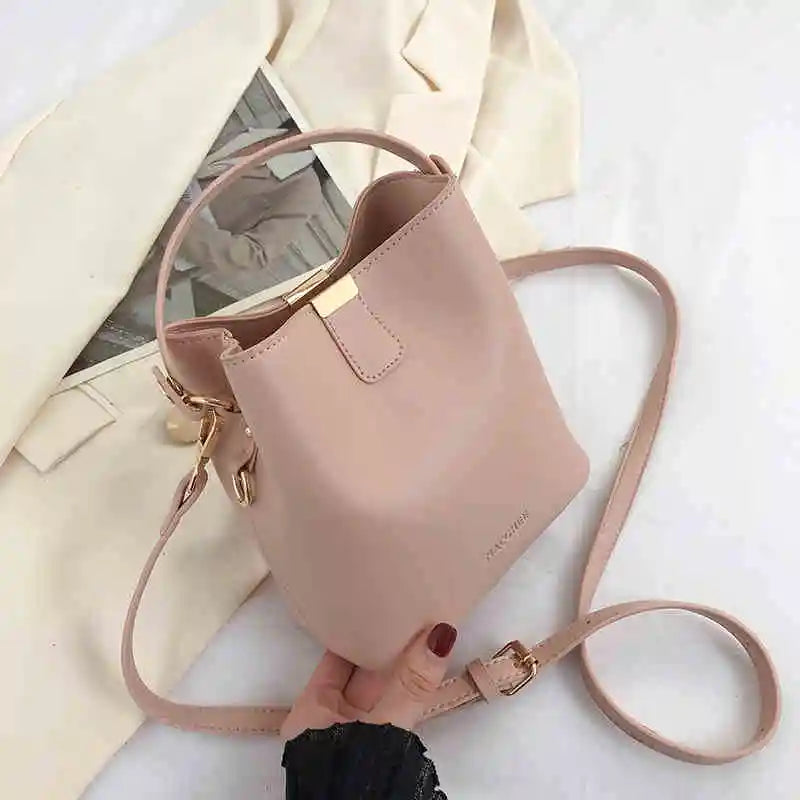 High-End Solid PU Shoulder Mini Bag