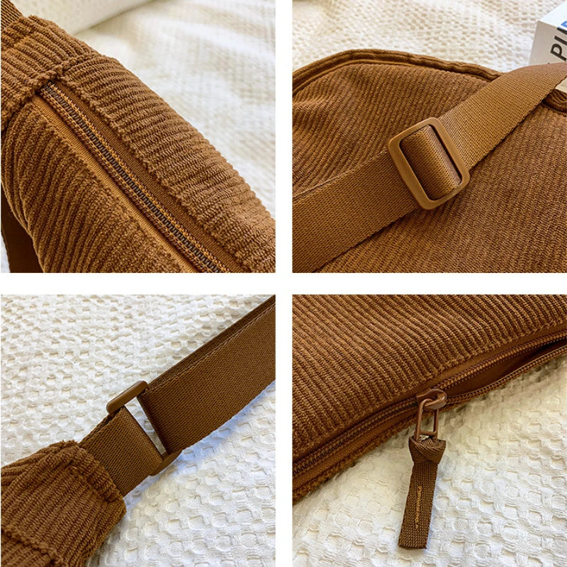Corduroy Hobo Crossbody