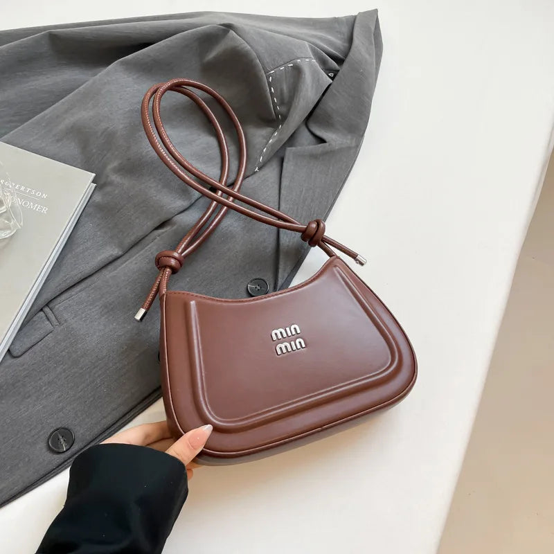 Korean Style Crescent Bag – High-End Multifunctional Shoulder & Crossbody Handbag for Women