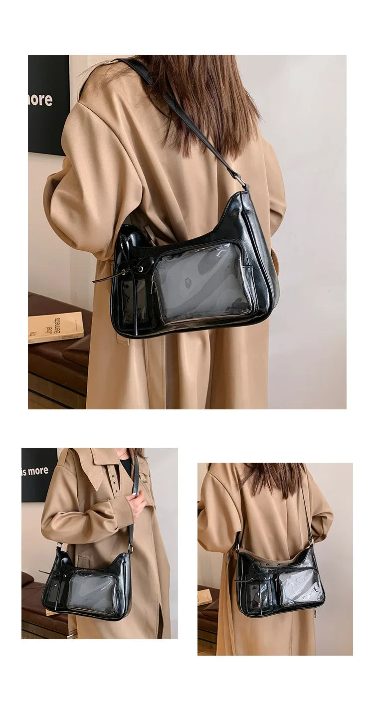 Y2K Transparent Ita Bag