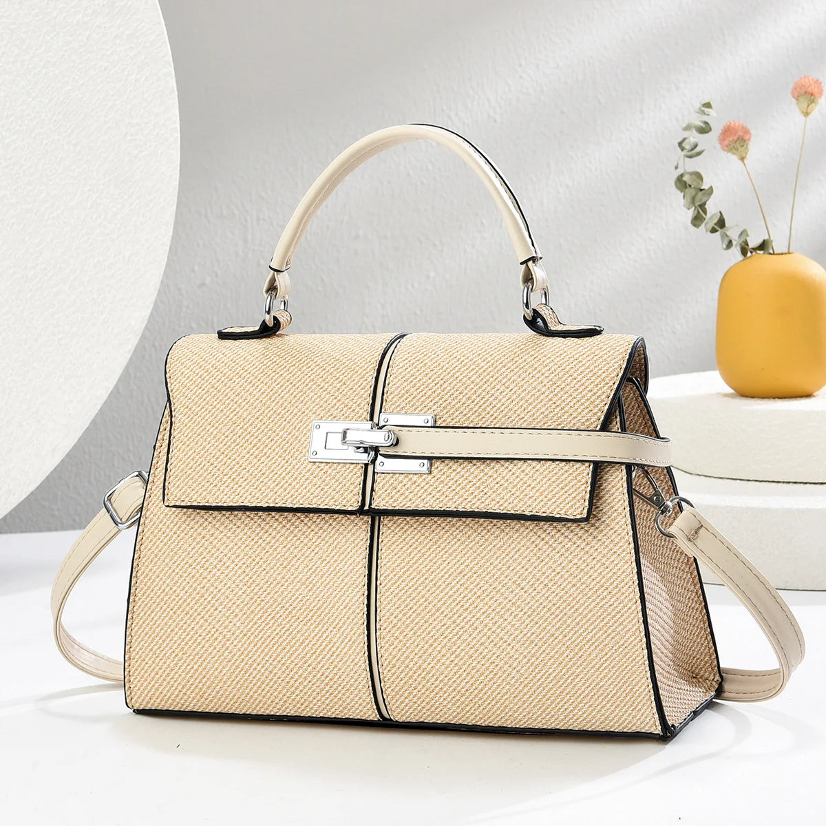 Luxury Leather Handbag – Designer Shoulder & Crossbody Purse for Women