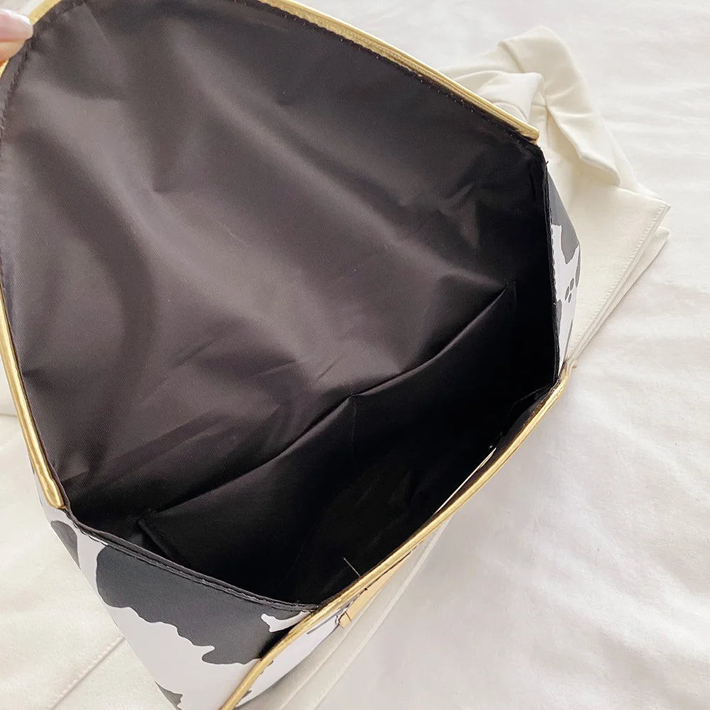 Vintage Animal Print Envelope Clutch