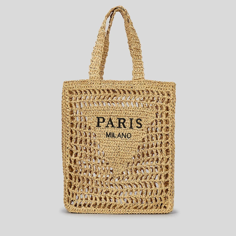 Handwoven Straw Tote – Chic, Spacious & Perfect for Summer