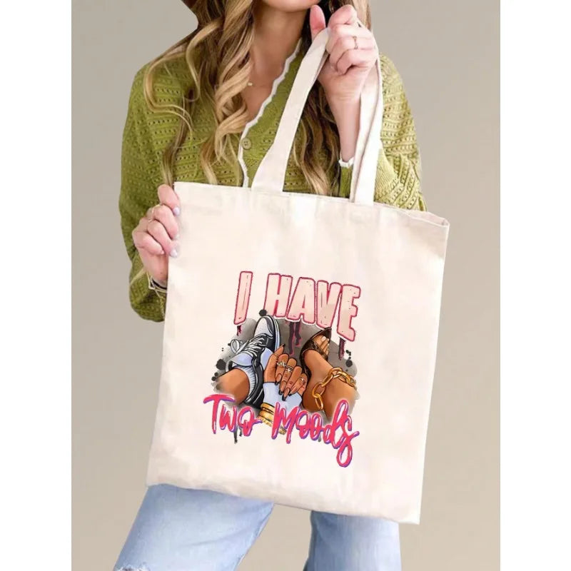 Floral Graffiti Canvas Tote – Bold, Stylish & Street-Ready