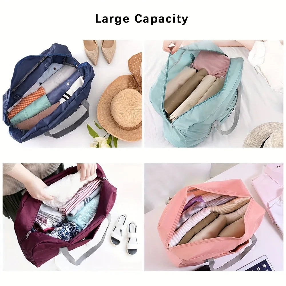 Foldable Travel Luggage Set – Expandable Large-Capacity Carry-On & Weekend Sports Bag