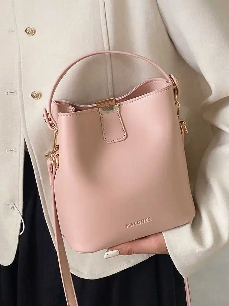 High-End Solid PU Shoulder Mini Bag