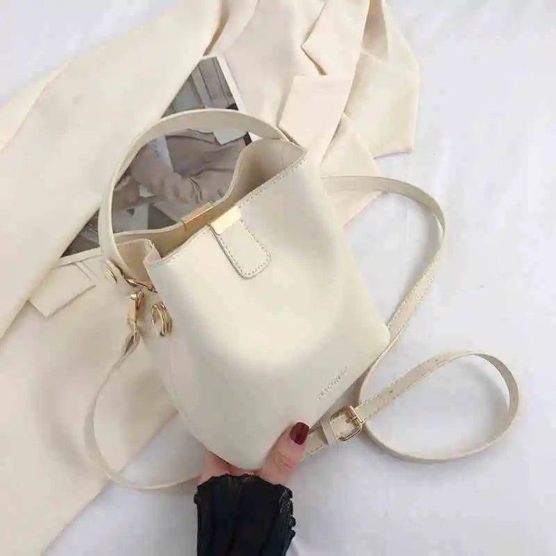 High-End Solid PU Shoulder Mini Bag