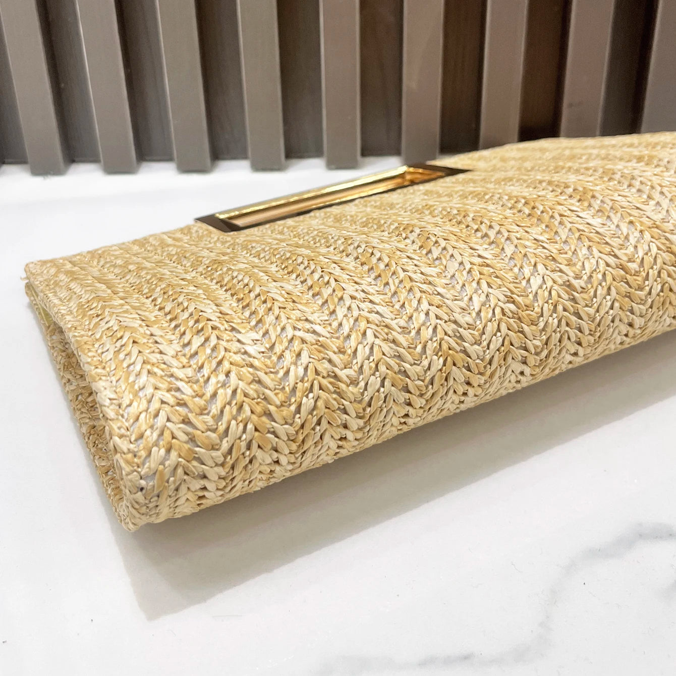 Purses and handbag Women's bag Straw Handbag Clutch Purse With Metal Chain Handbags designer bags for women
