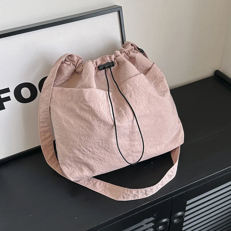 Drawstring Crossbody Hobo