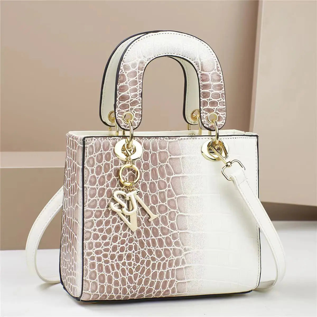 Large-Capacity Shoulder Bag – Patterned Crossbody & Bucket Handbag for Women