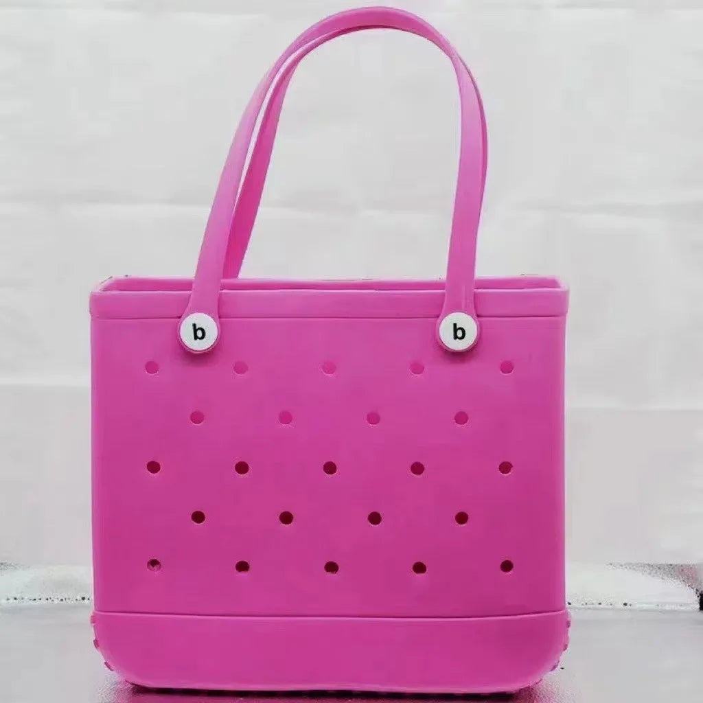 Large EVA Beach Tote – Jelly Style, Summer-Ready & Mom-Friendly