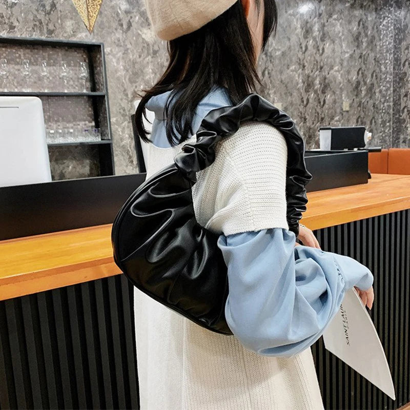 Stylish Pleated Handbag – Elegant & Modern