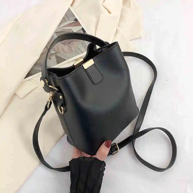 High-End Solid PU Shoulder Mini Bag