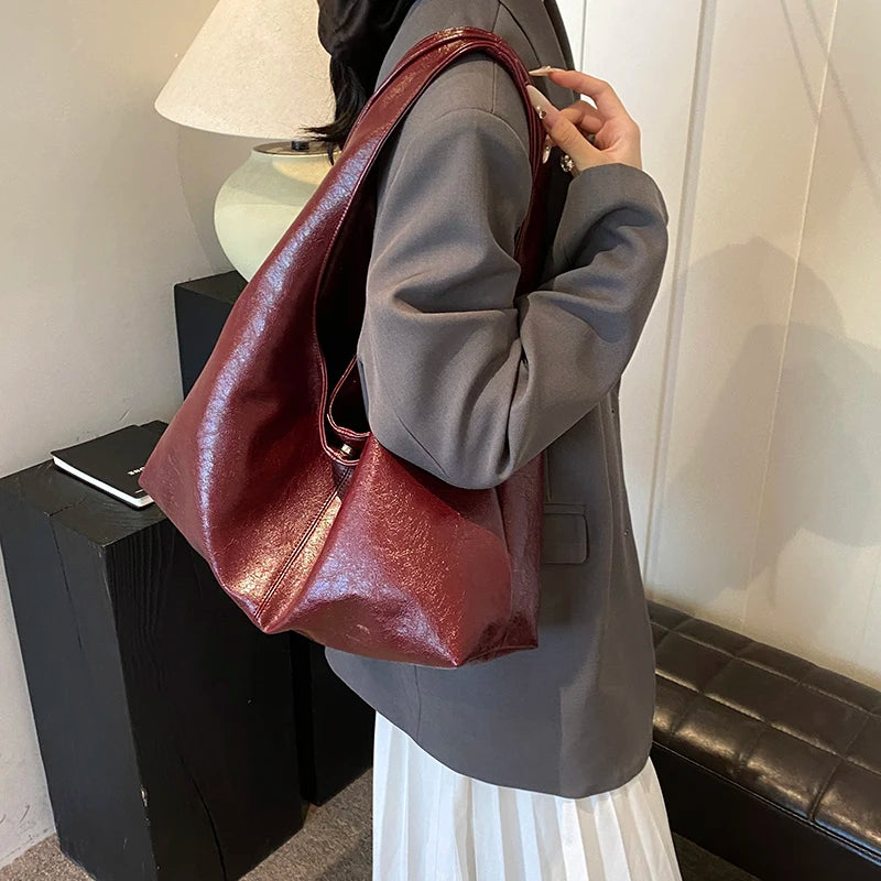 LEFTSIDE PU Shoulder Hobo