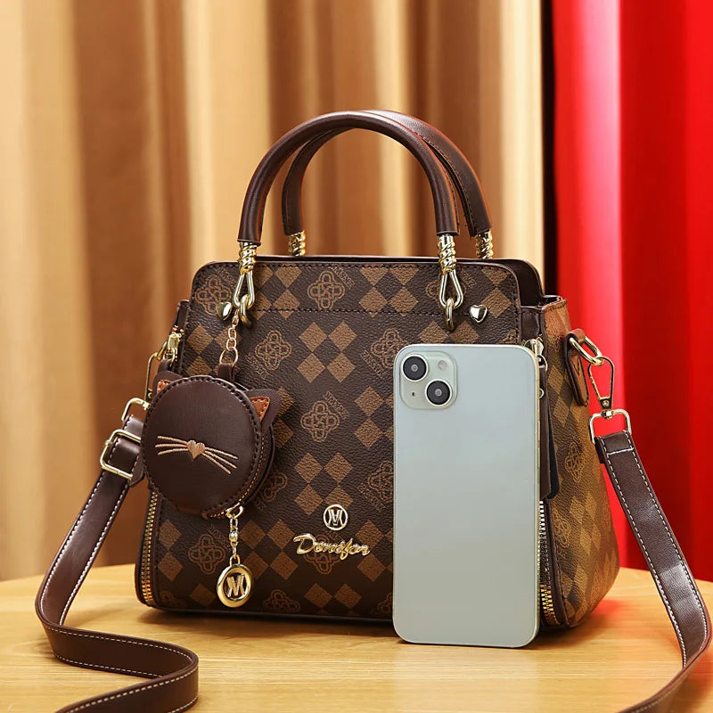 Trendy Printed Crossbody – High-Quality Versatile Shoulder Handbag for Women