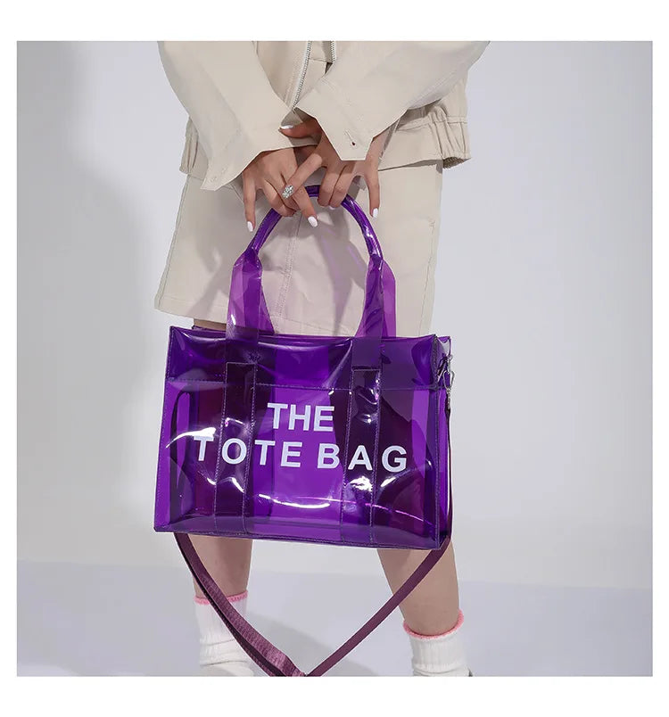 Transparent Tote – Trendy, Spacious & Designer-Inspired