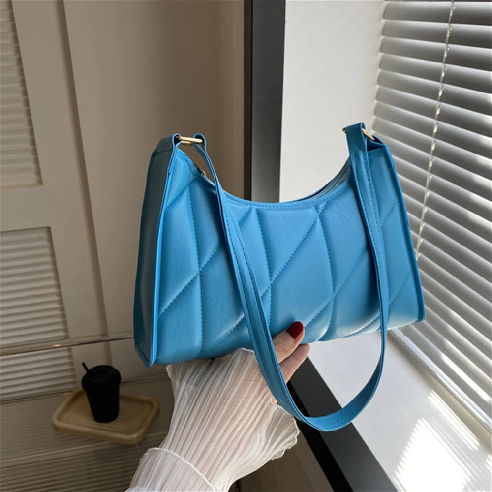 Black Shoulder Bag – Trendy Small Handle Crossbody & Clutch Purse for Women