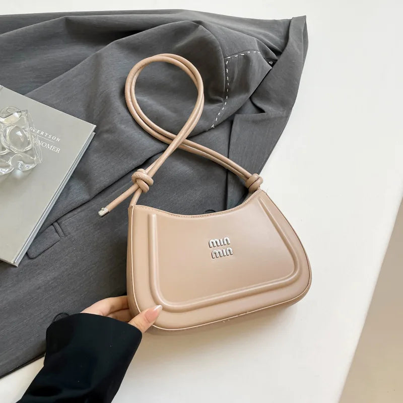 Korean Style Crescent Bag – High-End Multifunctional Shoulder & Crossbody Handbag for Women