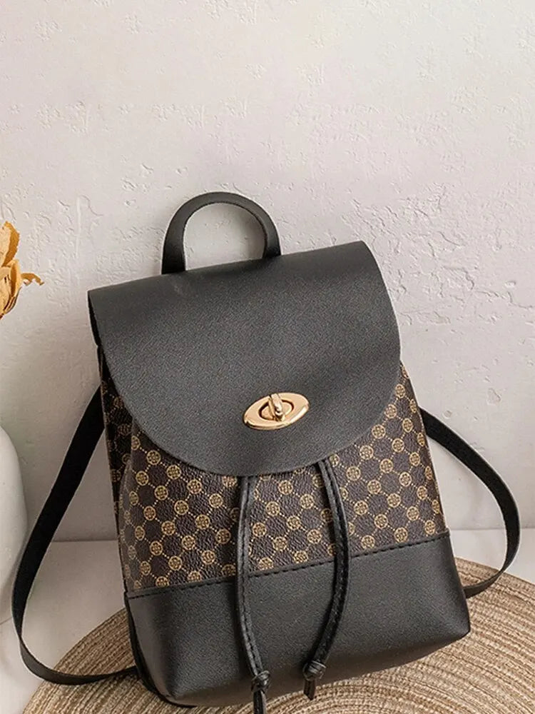 Leather Shoulder Bag – Slim, Portable, Large-Capacity Phone Backpack for Women