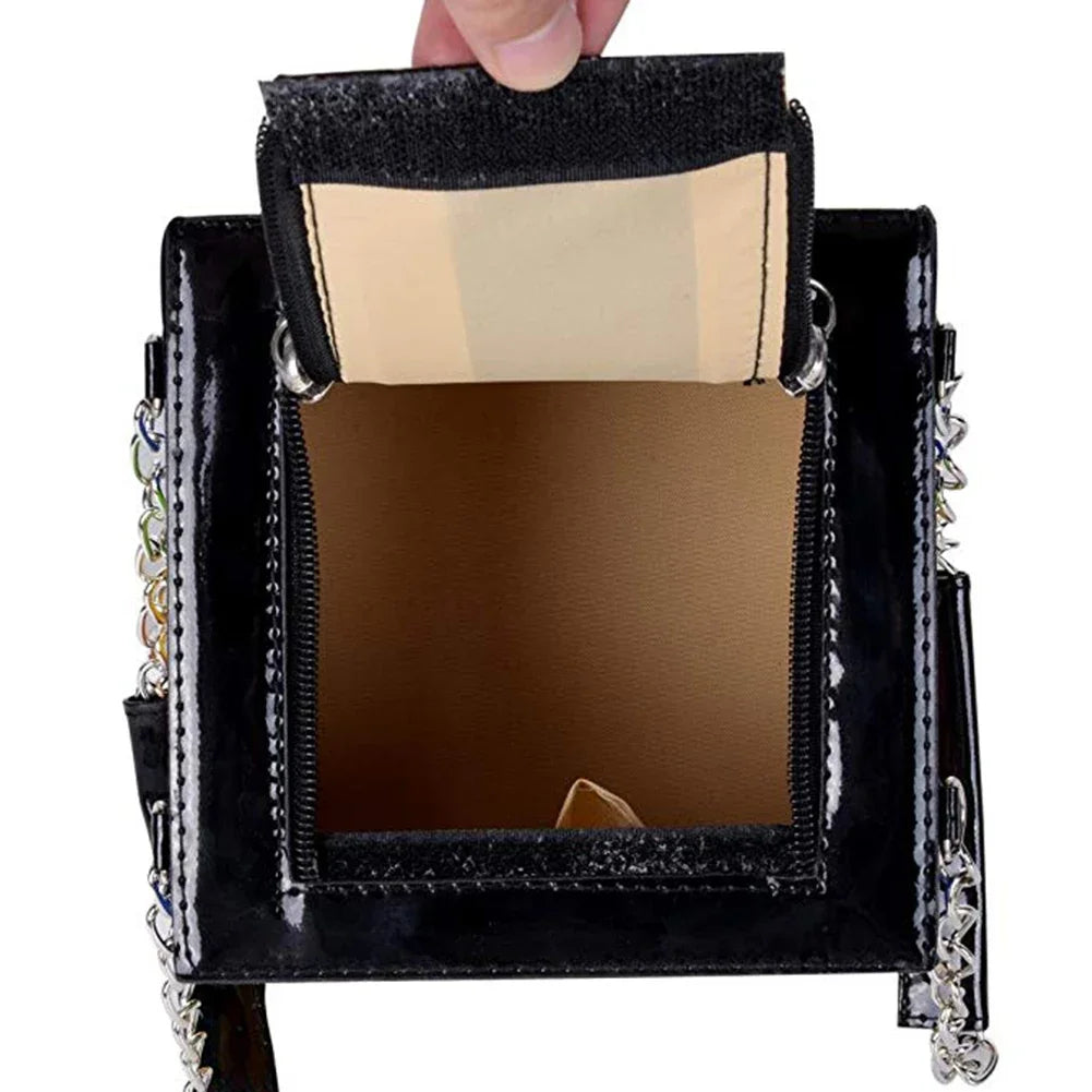 Chic Cubic Box Bag – Designer Leather Chain Tote for Women