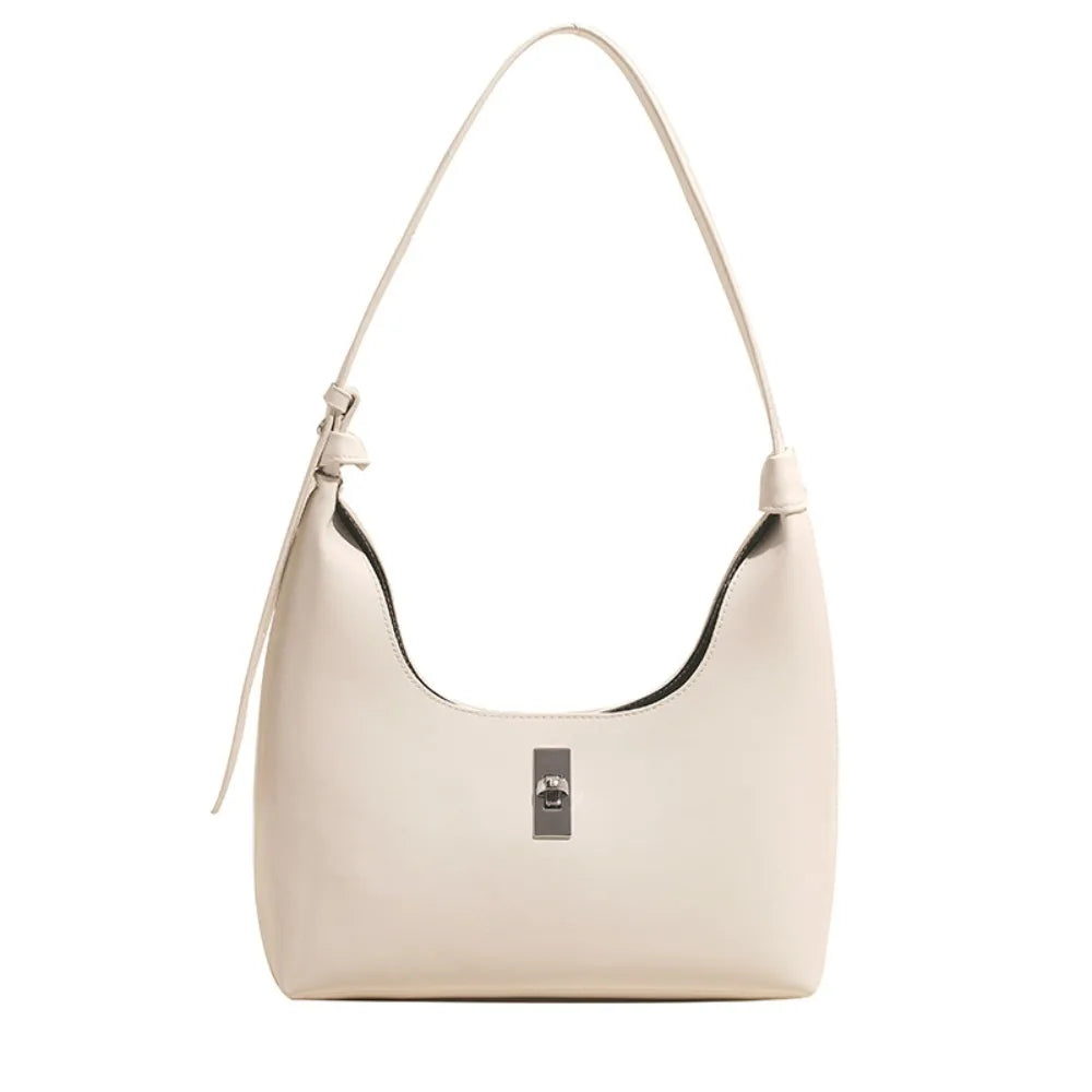 Minimalist Crescent Hobo Bag – Soft Leather Tote for Commuting & Outdoor Use