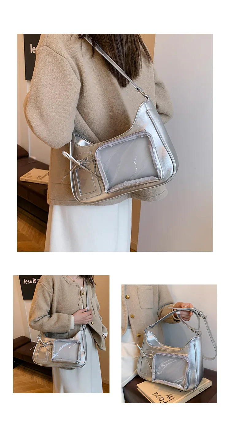 Y2K Transparent Ita Bag