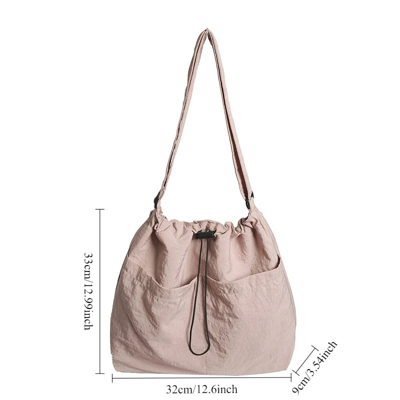 Drawstring Crossbody Hobo