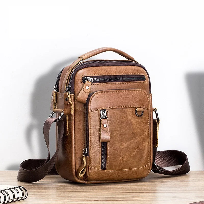 Genuine Leather Crossbody Bag