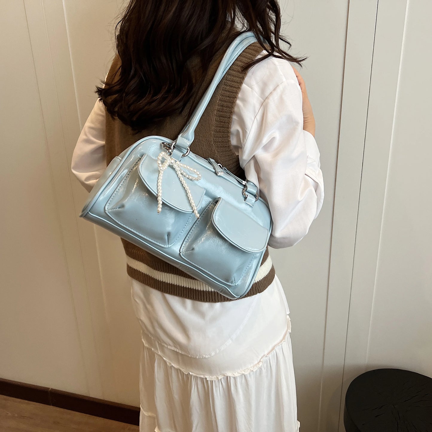 Korean Bow Underarm Bag