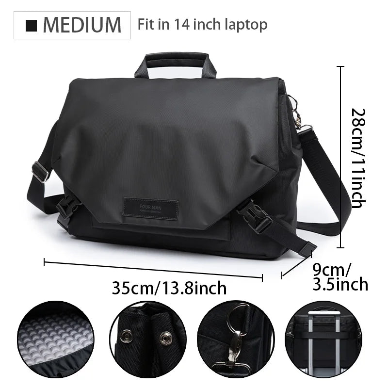 Waterproof Oxford Sling – Sleek Business Crossbody Bag