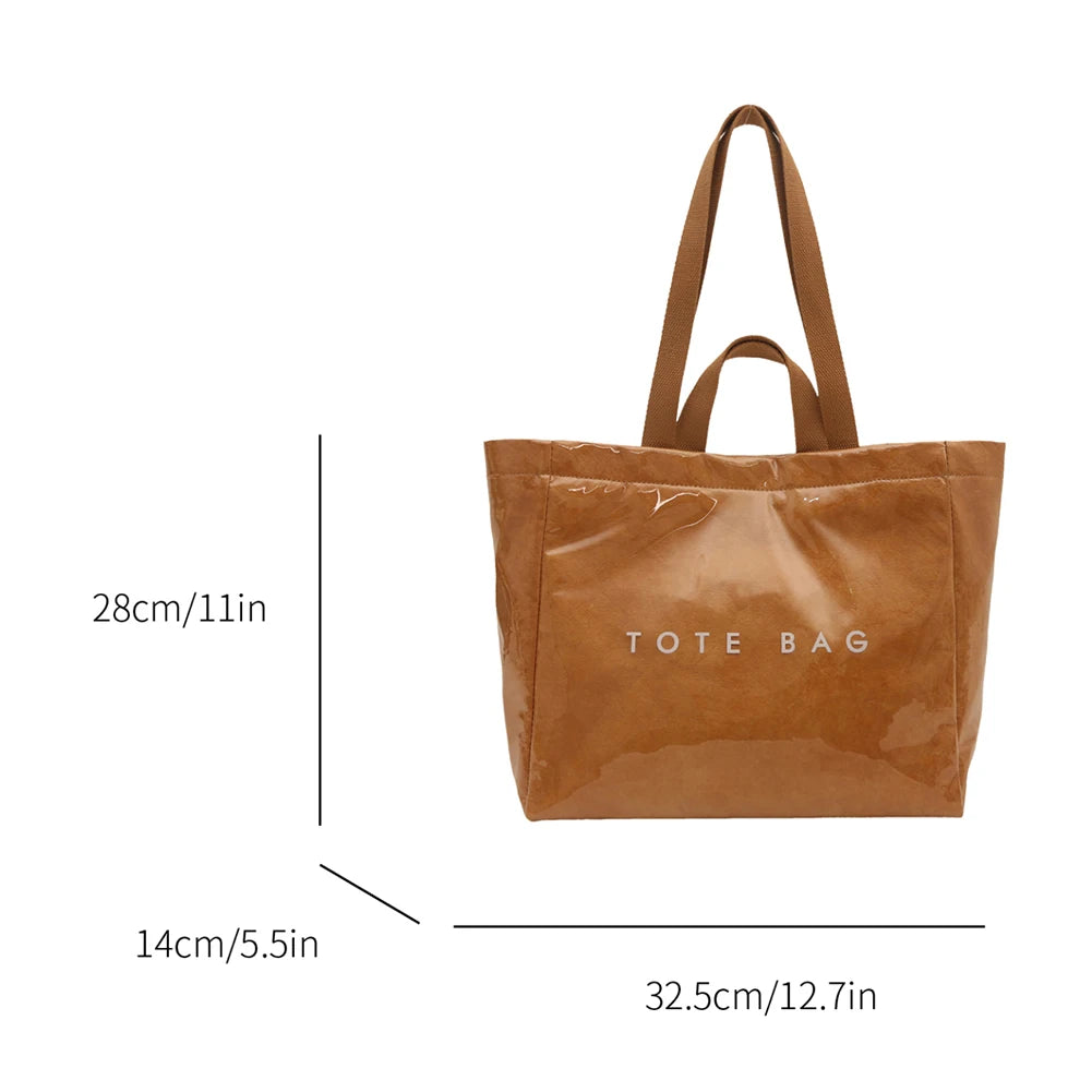 Large Capacity Tote – Chic, Durable & Commute-Ready"